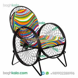صندلی باغی فرفورژه زنبق