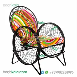 صندلی باغی فرفورژه زنبق