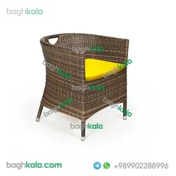صندلی بالکن حصیری بنفشه