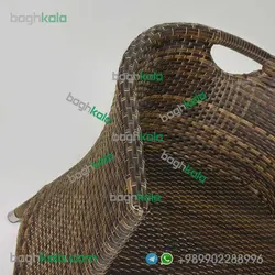صندلی بالکن حصیری بنفشه