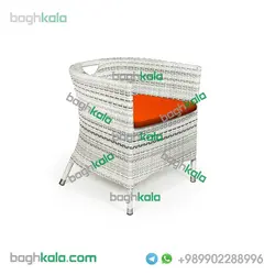 صندلی بالکن حصیری بنفشه