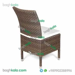 صندلی بدون دسته حصیری گل یخ