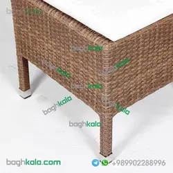 صندلی بدون دسته حصیری گل یخ