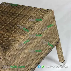 صندلی بدون دسته حصیری گل یخ