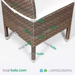 صندلی بدون دسته حصیری گل یخ