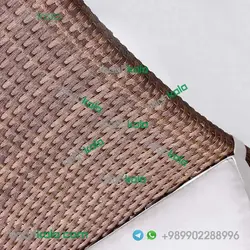 صندلی بدون دسته حصیری گل یخ