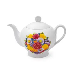 قوری چینی زرین ایتالیا اف طرح پارادایز سایز 8