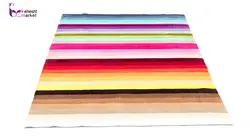 فرش بهتافت Handtufted نیمه دستبافت طرح فانتزی 2348 با الیاف پشم طبیعی سایز 150x225