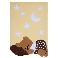 فرش بهتافت Handtufted نیمه دستبافت طرح کودک 9465 با الیاف پشم طبیعی