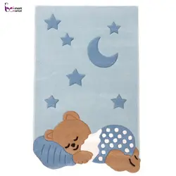 فرش بهتافت Handtufted نیمه دستبافت طرح کودک 9465 با الیاف پشم طبیعی