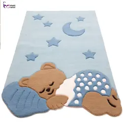 فرش بهتافت Handtufted نیمه دستبافت طرح کودک 9465 با الیاف پشم طبیعی