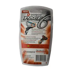 خودتراش مردانه دورکو 6لبه 3عددی مدل Pace 6