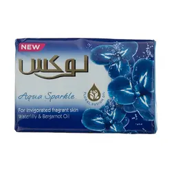 صابون لوکس 90 گرم نیلوفر آبی و ترنج مدل Aqua Sparkle