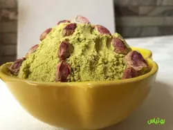 قاووت پسته ای یا قوتو پسته ای تازه و خانگی+فیلم محصول