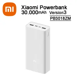 پاوربانک شیائومی مدل PB3018ZM ظرفیت Mi 30000mAh ورژن3 گلوبال - سینو موبایل