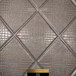 دیوارپوش فومی طرح لوزی نقره ای - دکوری