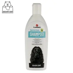 خرید شامپو سگ فلامینگو مدل BLACK COAT حجم 300 میلی لیتری | دیجی فورپت