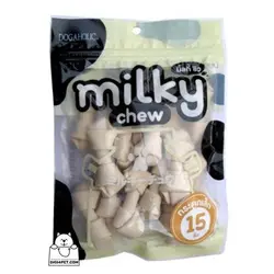 تشویقی دنتال سگ شیری 15 عددی Milky chew مشخصات | دیجی فورپت