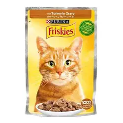 پوچ گربه فریسکیز بوقلمون 85 گرمی مشخصات، قیمت و خرید | دیجی فورپت