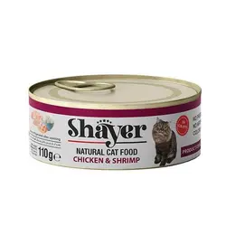 قیمت و خرید کنسرو گربه شایر مرغ و میگو 110 گرمی | دیجی فورپت