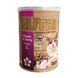 خرید کنسرو گربه نوتری پت مرغ و برنج 425 گرمی | دیجی فورپت