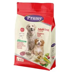 غذای خشک سگ بالغ پرامی با طعم بیف و برنج 15 کیلوگرمی | دیجی فورپت