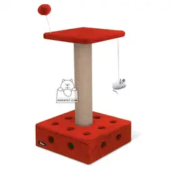 قیمت و خرید اسکرچر گربه نیناپت مدل دو طبقه پنیری 60 سانتی | دیجی فورپت