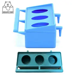 دانخوری پرنده مدل سه حفره ای نشیمن دار | دیجی فورپت