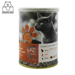 خرید کنسرو گربه یو اس پت مرغ کدو سنبل الطیب 400 گرمی | دیجی فورپت