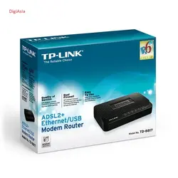 مودم-روتر +ADSL2 تی پی-لینک مدل TP-LINK-TD-8817 - فروش انواع تجهیزات شبکه و کامپیوتر