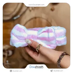 هدبند حوله ای دخترانه مدل راه راه