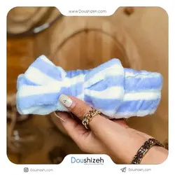 هدبند حوله ای دخترانه مدل راه راه