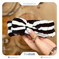 هدبند حوله ای دخترانه مدل راه راه
