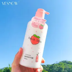 شوینده صورت و بدن پمپی هلو 450 میل YESNOW