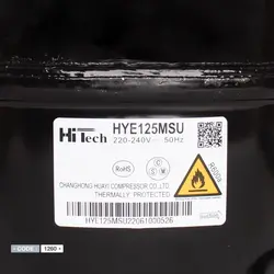 کمپرسور 1/4 یخچال فریزر مدل HYE125MSU برند HiTech |دکترکول