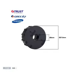 بوش لاستیکی وسط بلوور گری + ویست پوینت و تراست