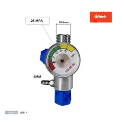 شير كپسول اکسیژن دو کیلویی ست جوشكاری THINK | دکتر کول - فروشگاه قطعات کولر گازی