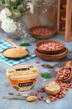 کرم کنجد چانکی بادام زمینی رامونا