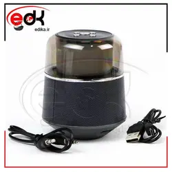 اسپيکر بلوتوثي رم خور چراغ دار شيشه اي A68