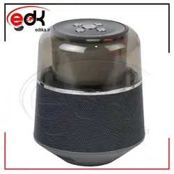 اسپيکر بلوتوثي رم خور چراغ دار شيشه اي A68