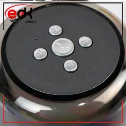 اسپيکر بلوتوثي رم خور چراغ دار شيشه اي A68