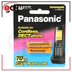 باتری نیم قلمی شارژی Panasonic HHR-4MRT/2BM High Copy