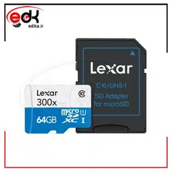 رم میکرو 64 گیگ پر سرعت مدل LEXAR سرعت 633X