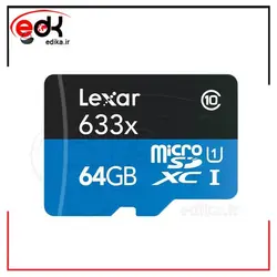 رم میکرو 64 گیگ پر سرعت مدل LEXAR سرعت 633X