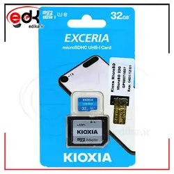 رم میکرو ۳۲ گیگ + خشاب کیوکسیا Kioxia EXCERIA U1 C10 100MB/s