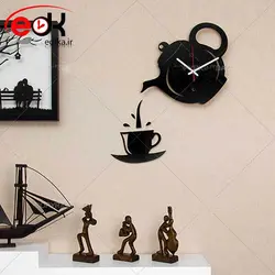 ساعت دیواری فانتزی طرح قوری و فنجان