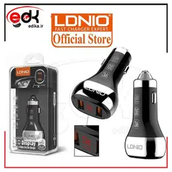 شارژر فندکی الدینیو مدل C2 به همراه کابل تبدیل USB-C