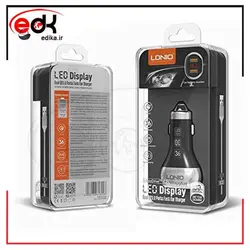 شارژر فندکی الدینیو مدل C2 به همراه کابل تبدیل USB-C