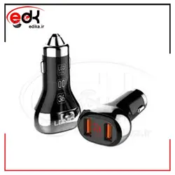 شارژر فندکی الدینیو مدل C2 به همراه کابل تبدیل USB-C