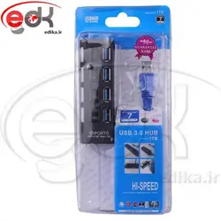 هاب کلید دار 4پورت Maxtouch 4Port USB3.0